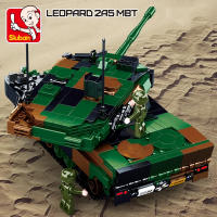 Modelo De Tanque Blindado Leopard 2A5 De 766 Piezas Sluban 1/35 Escala Para Jóvenes Constructores Y Coleccionistas De Juguetes - details 2