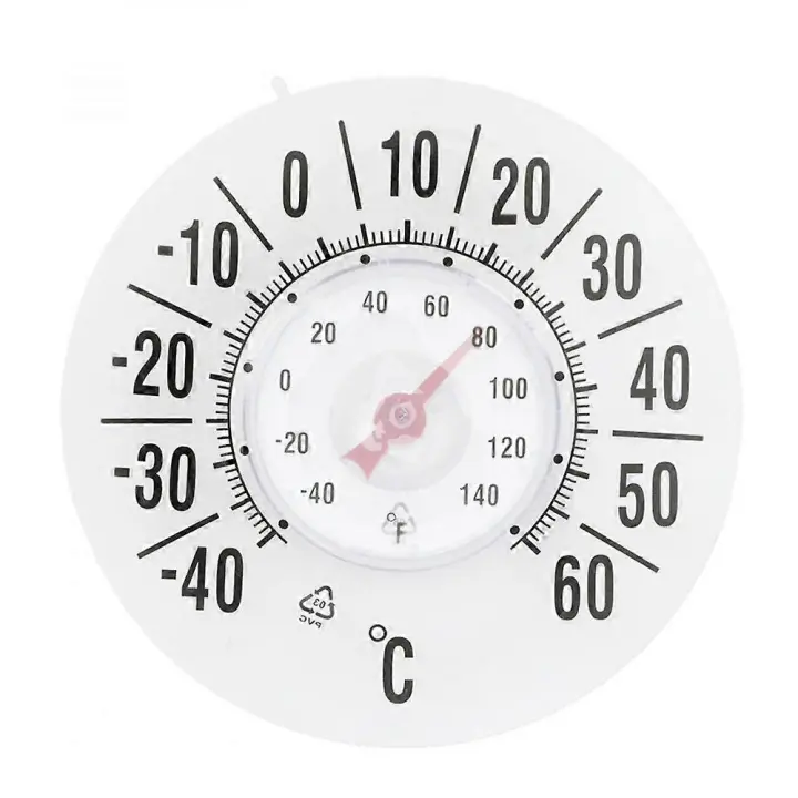 Ventana Termómetro Temperatura Interior/Exterior Dial Ronda de Succión En Windows xqS QWC - 1