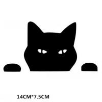 Pegatina Para Coche Impermeable De Dibujos Animados Gato Negro Decoración Lindo Para Automóvil Motocicleta Y Computadora Accesorios De Coche - details 0