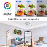 Luz De Techo LED Curvada Moderna 24W Para Sala De Estar Dormitorio Y Balcones 3 Colores Variables Instalación Sencilla Sin Certificación - details 1