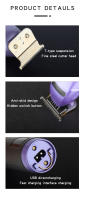 Wireless Barber Trimmer máquina de afeitar Eléctrica Profesional de Corte de pelo de los hambres - details 12