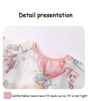 Bib De Comida Para Bebés Impermeable Y Resistente Al Polvo Ropa De Protección Para Niños Y Niñas Edad 1-3 Años Estilo Divertido - details 2