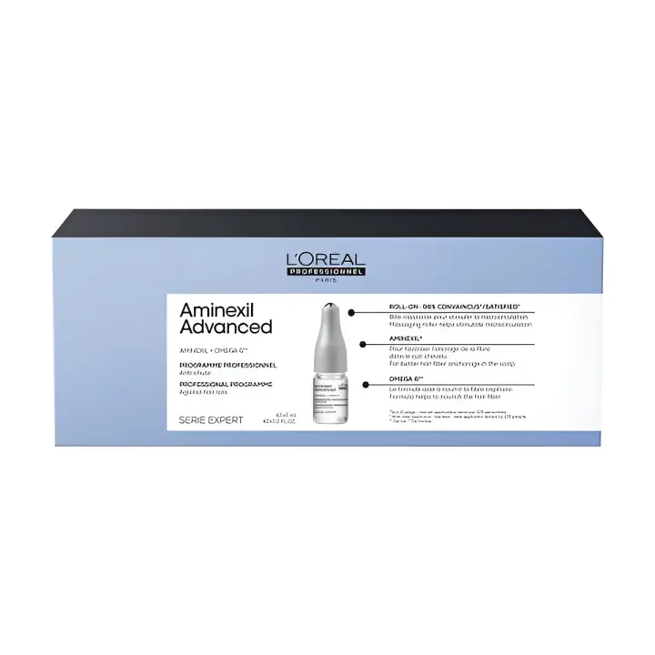 L'oréal Aminexil Advanced para la Caída del Cabello: Fórmula Profesional para Estimular el Cuero Cabelludo y Suministrar Nutrientes Esenciales - 1