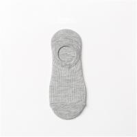 Calcetines Cortos Transpirables Para Mujer Color Sólido Con Banda Estampada Japonesa Y Antideslizante De Silicona Calcetines Invisibles De Algodón - details 8
