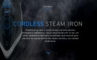 STARLYF Plancha de vapor sin cable Cordless Steam Iron, Plancha de ropa Vertical/Horizontal, 2400W, Liviana y práctica, Base de cerámica antical, Todos los tejidos, Plancha inalámbrica de vapor - details 0