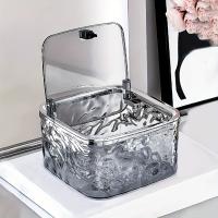 Organizador De Accesorios De Cabello En Acrílico Transparente Caja De Almacenamiento Para Cinturones De Cabello Clips De Cabello Algodón Suave Y Capsulas De Limpieza - details 7