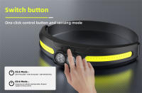 Linterna Frontal LED Con Sensor De Movimiento Recargable Por USB Impermeable Para Camping Pesca Y Uso General 180° De Ángulo De Haz - details 7