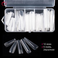 Set De 120 Piezas De Uñas Postizas Con Molde Doble Transparente Para Gel De Secado Rápido TP Molde Superior Para Extensión De Uñas - details 6