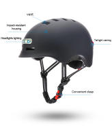 Nuevo Casco De Ciclismo Con Luz Trasera LED Inteligente Para Bicicleta Eléctrica MTB De Carretera Scooter Uso Urbano Adecuado Para Hombres Y Mujeres - details 7