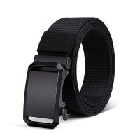 Cinturón De Lona Para Hombres Con Hebilla Automática Resistente Y Práctica Para Ropa De Trabajo Al Aire Libre Estilo Casual - details 7