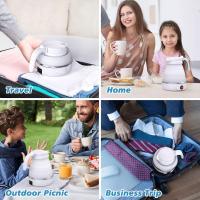 Foldable Electric Kettle,Mini Travel Kettle,Portable Coffee Kettle with Separable Power Cord for Outdoor Hiking Camping - details 4