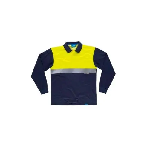 Polo de Manga Larga AV con Cinta Reflectante y Protección Antibacteriana - 1