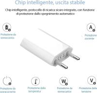 Cargador para iPhone /Apple, Cargador USB y 1 M Cable,  Adaptador de Pared de Potencia de Cargador USB de 5 V/1 a USB, Compatible con iPhone 14/14 Pro/13/13/11 8 7 6S X XR XS SE 2020 Plus Pro MAX Airpod - details 1