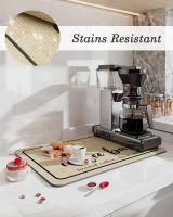 Alfombra De Cocina Grande Absorbente Para Café Alfombra De Secado Rápido Para Baño Alfombrilla De Fregadero Ecológica Moderna - details 2