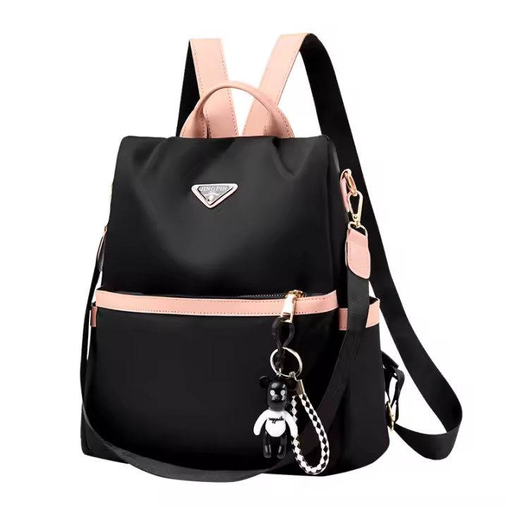 Mochila pequeña para mujer, antirobo, de gran capacidad, adecuada para la escuela, el trabajo y los viajes. - 1
