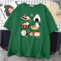Camiseta De Algodón Para Hombre Estilizada Con Diseño De Gato Sushi Estilo Harajuku Manga Corta Casual Oversized Moda Verano - details 9