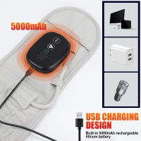 Cinturón de cintura con luz roja y airbag modelo privado, 5000 mAh, calefacción eléctrica, vibración, masaje, protector de cintura. - details 14