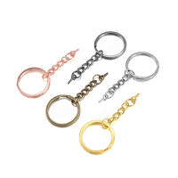 Llavero De Metal En Forma Redonda 25-30mm Con Ojo De Tornillo Para Fabricación De Joyas Y Llaveros Accesorios De Encuentro Unisex - details 2