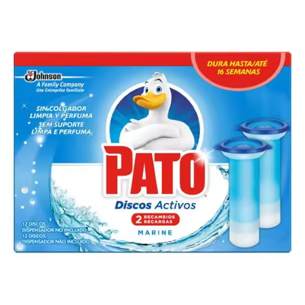 PATO Discos Activos Marine 2 Recambios  2 uds Densifectante WC - 1