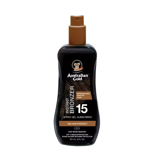 Oro Australiano-SPF 15 GEL SPRAY CON BRONZER - 1