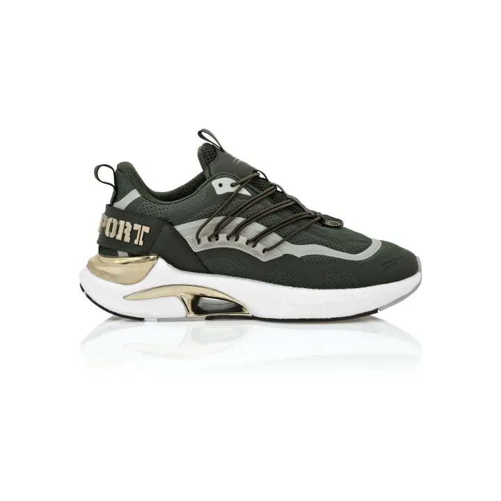 Zapatillas Deportivas PLEIN SPORT Onyx Ultra con Logo Metálico en el Talón Color Verde - 1