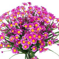 Bouquet De Flores Artificiales De Margarita Blanca Para Decoración De Hogar Y Jardín Estilo Seda Para Bodas Y Fiestas - details 4