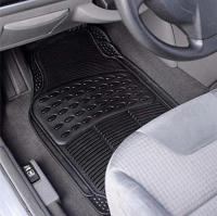 Alfombrillas de Goma Universales para Coche, Alfombrillas Antideslizante, Alfombrillas Lavables, Alfombrillas automóvil Ajustables, Delanteras 71x44 cm, traseras 43x42.5 cm, Apto para Cortar - details 1