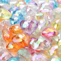 iYOE 20pcs Corazones Grandes Brillantes De Cristal Acrílico Cuentas Sueltas AB Para La Fabricación De Joyas Collar Pendiente Pulsera - details 0