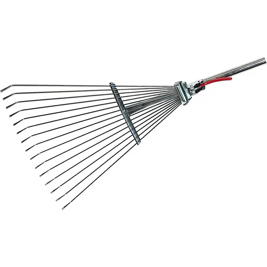 Orework Escoba Ajustable para Jardín - Cabeza de Polipropileno Resistente con 15 Dientes - 1