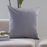Funda Para Cojines De 45x45 En PU Cuero Estilo Nórdico Decoración Para Sala De Estar Sofa Cubierta De Almohada Simple Y Elegante - details 5
