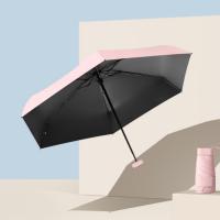 Paraguas Mini Conveniente Portátil Protección Solar Y De Lluvia 99% Tamaño Único Material De Tela De Nylon 190T Plegable Cinco Vezes - details 3