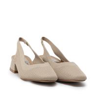 D'ANGELA DXF28113TAUP Zapatos casual mujer 35634 25V SALON DESTALONADO TEXTIL TAUPE - details 0