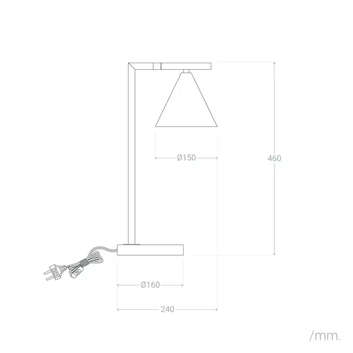 Ledkia Lámpara de Mesa de Mármol y Metal Tinos Dorado - 1