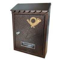Buzón De Correo Metálico Para Pared 21.5x7x30cm Decorativo Para Puerta Delantero Y Porche Caja De Entrega De Correos Con Cerradura Incluida - details 2