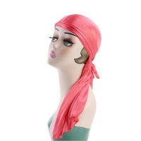 Pañuelo De Seda Durag Turban Hijab Pirata Para Hombre Y Mujer Capa De Cabello Para Cáncer Pre-Traída Envoltura De Cabeza Casual Unisex - details 12