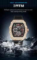 Reloj De Cuarzo Para Hombre OFNS 7105 Creativo Hueco Con Luz Nocturna Y Calendario Resistente Al Choque Y Agua Bandeja De Silicona Estilo Casual - details 12