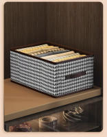 Organizador de armario,cajones,caja de almacenamiento MEJORADA para el hogar,para ropa,pantalones,con 9 separaciones,con 9 compartimentos.plegable.tamaño 44*30*20CM - details 0