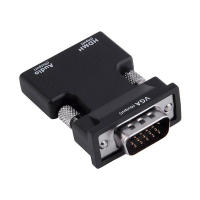 Adaptador De Conversión HDMI a VGA Compatible 1080P Con Jack De Audio De 3.5MM Para PC Escritorio Portátil a HDTV Proyector Video Audio - details 1