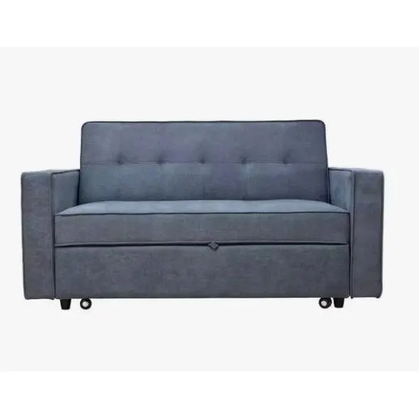 Sofá cama IZAN tapizado gris - 1