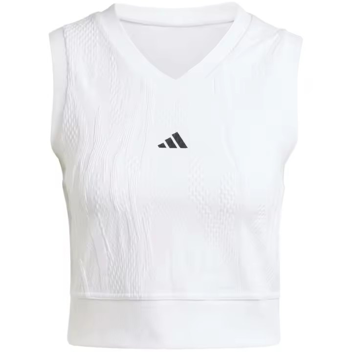 ADIDAS Camiseta Crop Top Pro Mujer manga corta blanco de tenis y padel - IT4688 - 1