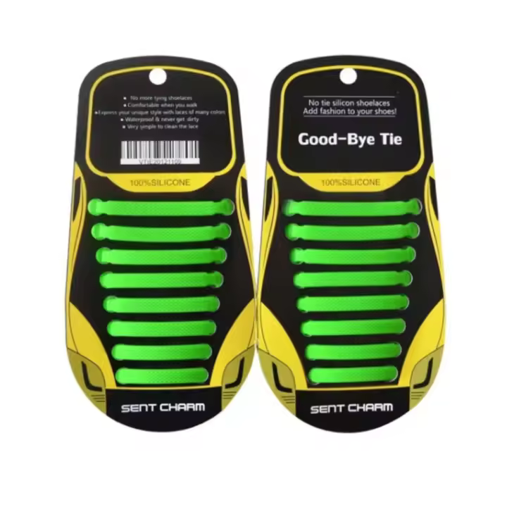 BARAC 16 Cordones Silicona Elasticos sin atar para Zapatillas set de 16 varios colores - 1