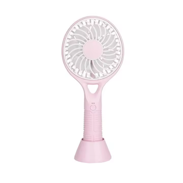 Ventilador de refrigeración USB de mano para exteriores (rosa) - 1
