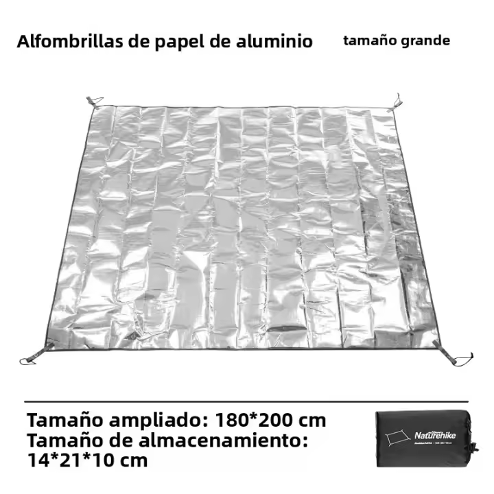 Naturehike Sillín Multifuncional De Aluminio Y Poliéster Impermeable Plegable Para Acampar Cubierta Solar Picnic Matriz De Suelo - 1