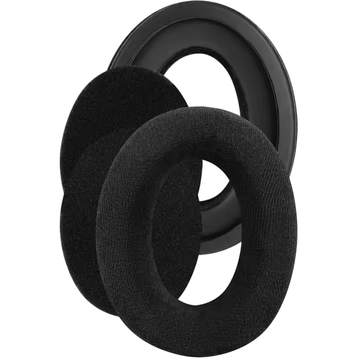Almohadillas de repuesto Comfort Velour para Sennheiser HD515, HD518, HD555, HD595 (negro) - 1