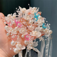 ZAKOL Adorno De Cabeza Romántico Y Dulce Para Novia Con Perlas Y Flores Diadema De Joyería De Boda Para Niñas - details 4