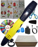Bolígrafo 3D Premium Amarillo Alta Calidad 36m Filamento - Kit Completo Seguro para Niños y Adultos - details 0