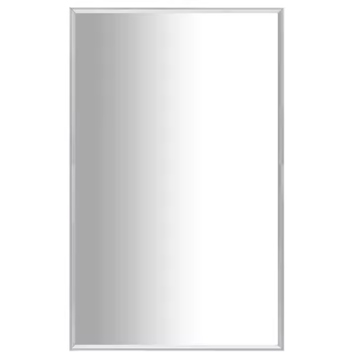 vidaXL Espejo 70x50 cm en color Blanco/Plateado | decorativo de pared para baño dormitorio recibidor moderno - 1