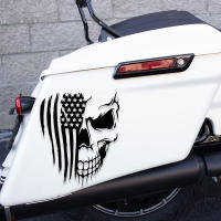 Pegatinas De Vinilo Para Coche Estilo Estadounidense Con Bandera Y Calavera Decoración Para Motocicletas Vans Accesorios De Modificación - details 3