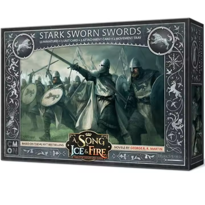 Saló Nova Imatge Juego de Mesa Canción de Hielo y Fuego Espadas Juramentadas Stark Miniaturas - 1