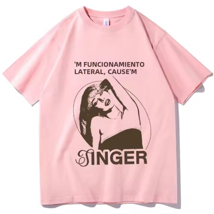 Camiseta Gráfica Sabrina Carpenter Camiseta Fan Unisex Moda Casual 100% Algodón T-Shirts Merchandise De Sabrina Carpenter - 1
